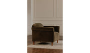 Moe's Home Collection Harmony Green Faux Mohair Accent Chair