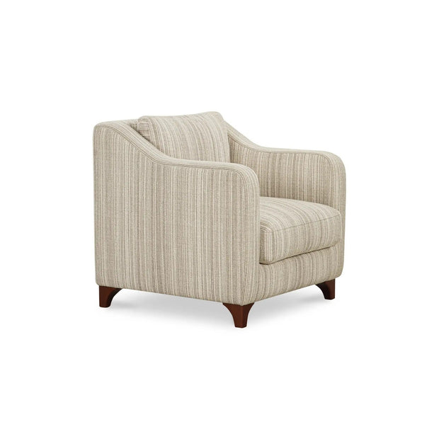 Moe's Home Collection Hewitt Beige Stripe Accent Chair