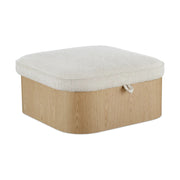 Moe’s Home Collection Sonny Flecked Oatmeal Storage Ottoman