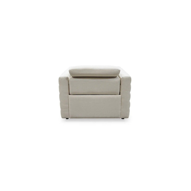 Moe's Home Collection Juno Off White Power Recliner Chair