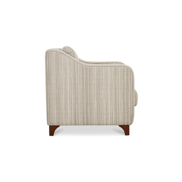 Moe's Home Collection Hewitt Beige Stripe Accent Chair
