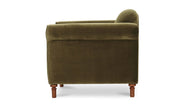 Moe's Home Collection Harmony Green Faux Mohair Accent Chair