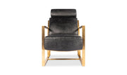 Moe's Home Collection Paradiso Black Leather Chair