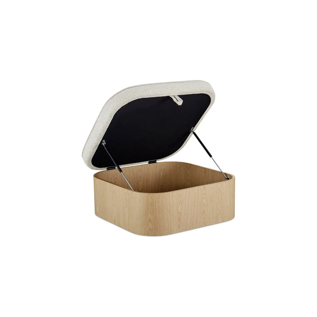 Moe’s Home Collection Sonny Flecked Oatmeal Storage Ottoman