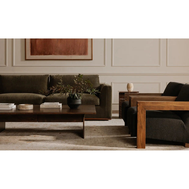 Moe’s Home Collection Rue Deep Green Ottoman