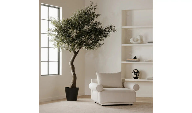 Moe's Home Collection Rosello White Armchair