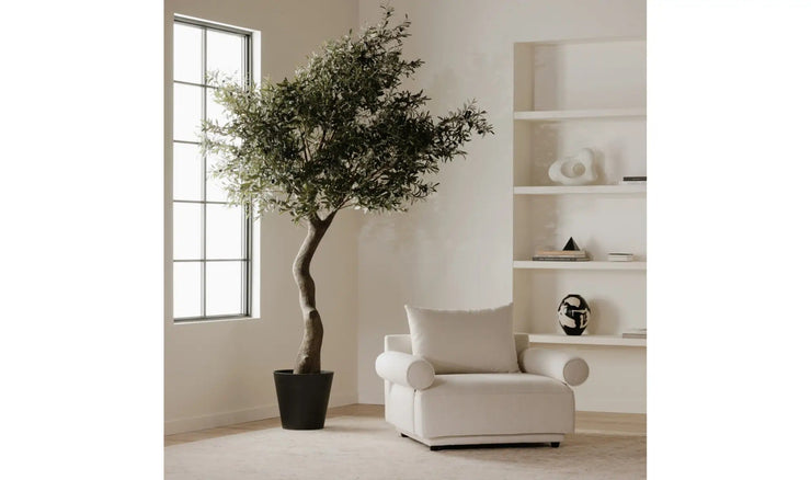 Moe's Home Collection Rosello White Armchair