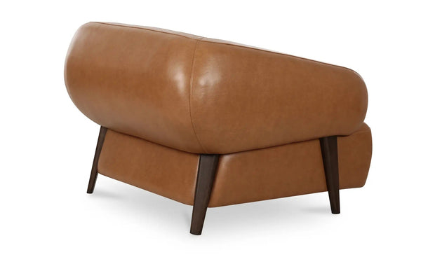 Moe's Home Collection Devlin Tan Leather Lounge Chair