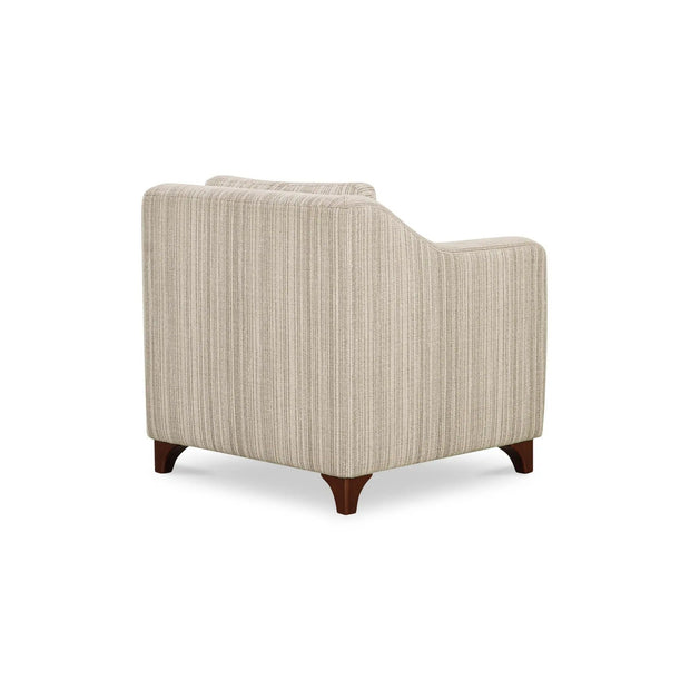Moe's Home Collection Hewitt Beige Stripe Accent Chair