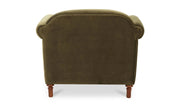Moe's Home Collection Harmony Green Faux Mohair Accent Chair