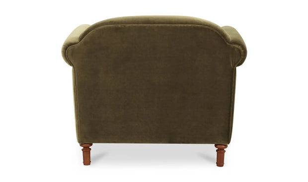 Moe's Home Collection Harmony Green Faux Mohair Accent Chair