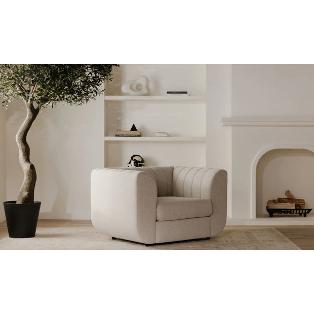 Moe’s Home Collection Rosy Oatmeal Lounge Chair