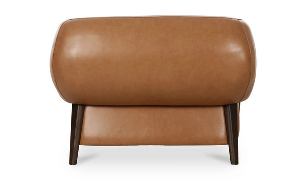 Moe's Home Collection Devlin Tan Leather Lounge Chair