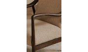 Moe's Home Collection Yates Beige Faux Shearling Accent Chair
