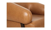 Moe's Home Collection Devlin Tan Leather Lounge Chair