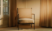 Moe's Home Collection Vecchia Beige Accent Chair