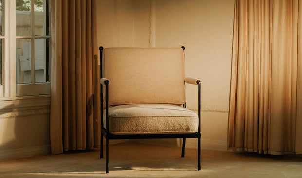 Moe's Home Collection Vecchia Beige Accent Chair
