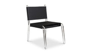 Moe's Home Collection Petra Black Leather Accent Chair