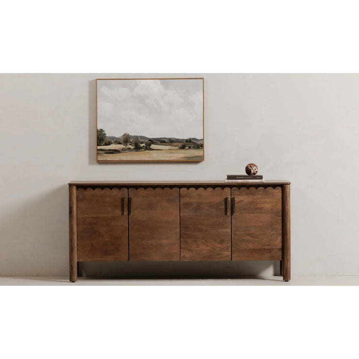 Moe's Home Collection Wiley Vintage Brown 4 Door Sideboard
