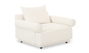 Moe's Home Collection Rosello White Armchair