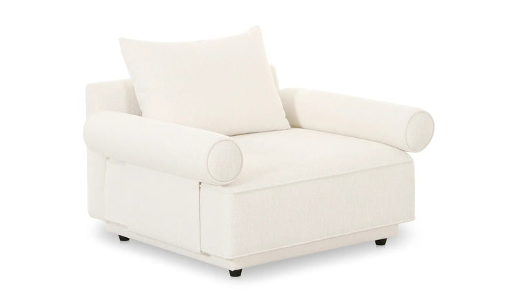 Moe's Home Collection Rosello White Armchair