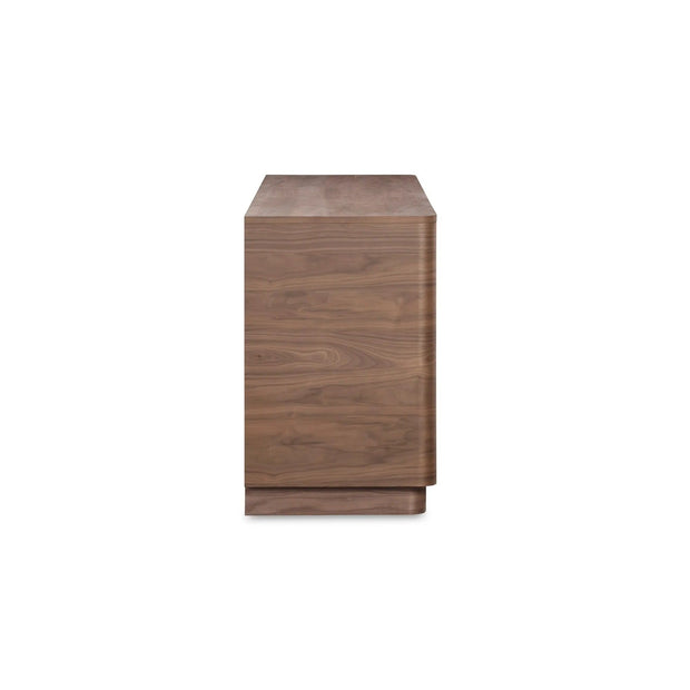 Moe's Home Collection Round Off Walnut Brown Sideboard
