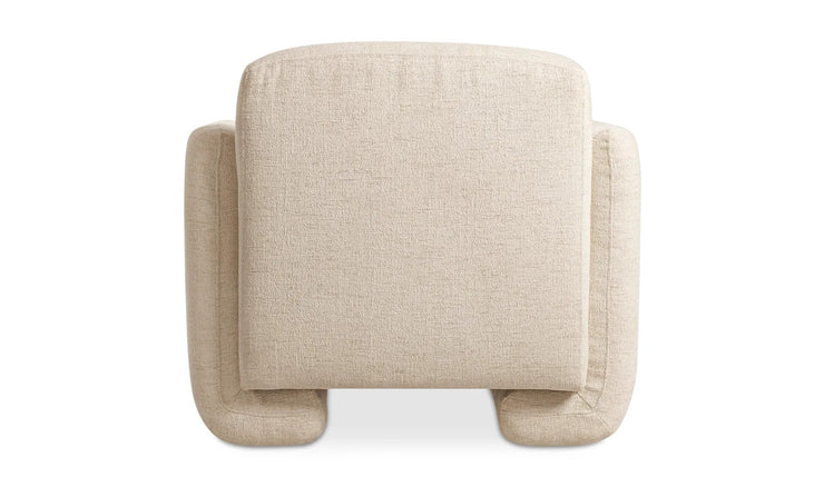 Moe's Home Collection Fallon Flecked Ivory Accent Chair
