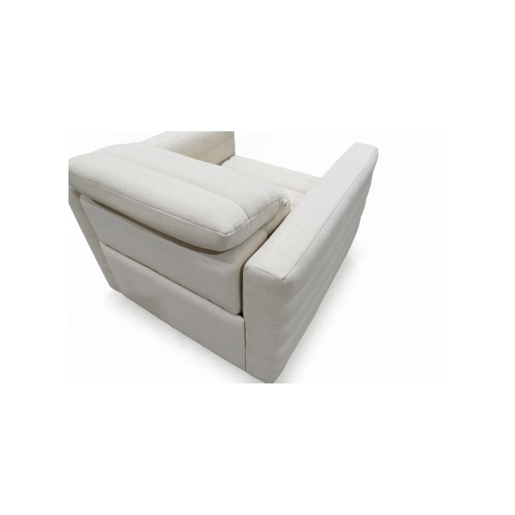 Moe's Home Collection Juno Off White Power Recliner Chair