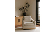 Moe's Home Collection Linden Soft Beige Swivel Chair