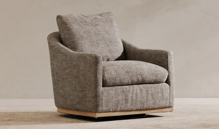 Moe's Home Collection Linden Slated Moss Swivel Chair