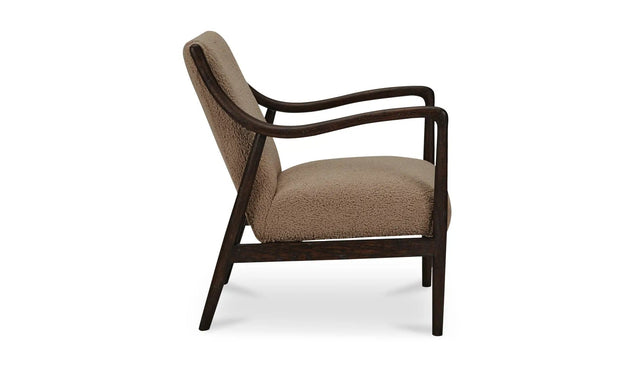 Moe's Home Collection Yates Beige Faux Shearling Accent Chair