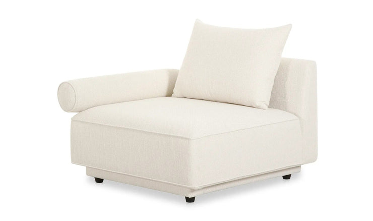 Moe's Home Collection Rosello White Left Arm Facing Chair
