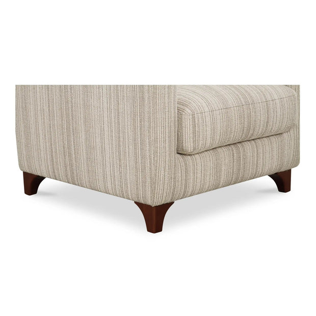 Moe's Home Collection Hewitt Beige Stripe Accent Chair