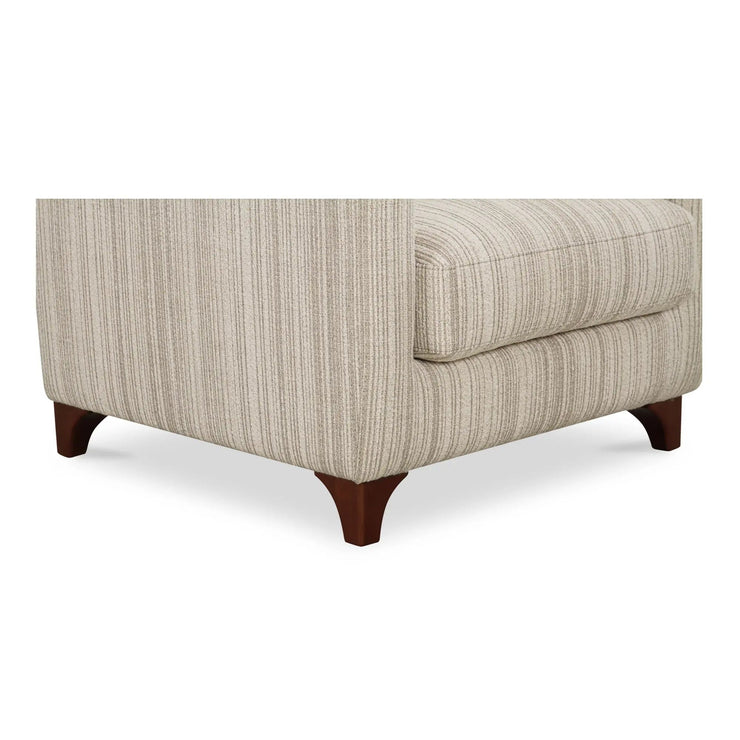 Moe's Home Collection Hewitt Beige Stripe Accent Chair