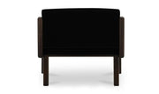 Moe's Home Collection Edie Black Faux Mohair Accent Chair