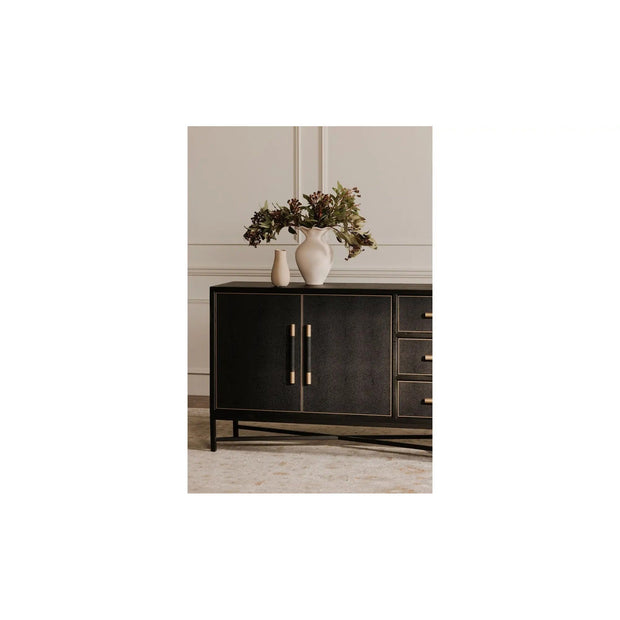 Moe's Home Collection Mako Black Shagreen Large Sideboard