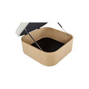 Moe’s Home Collection Sonny Flecked Oatmeal Storage Ottoman