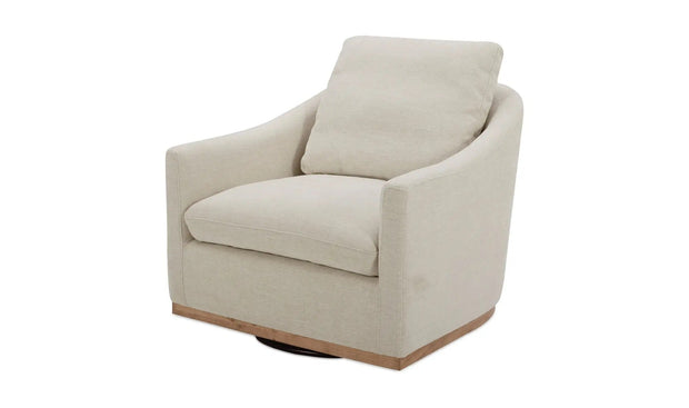Moe's Home Collection Linden Soft Beige Swivel Chair