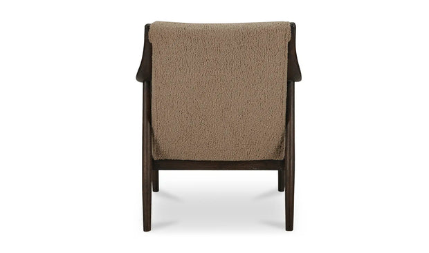 Moe's Home Collection Yates Beige Faux Shearling Accent Chair