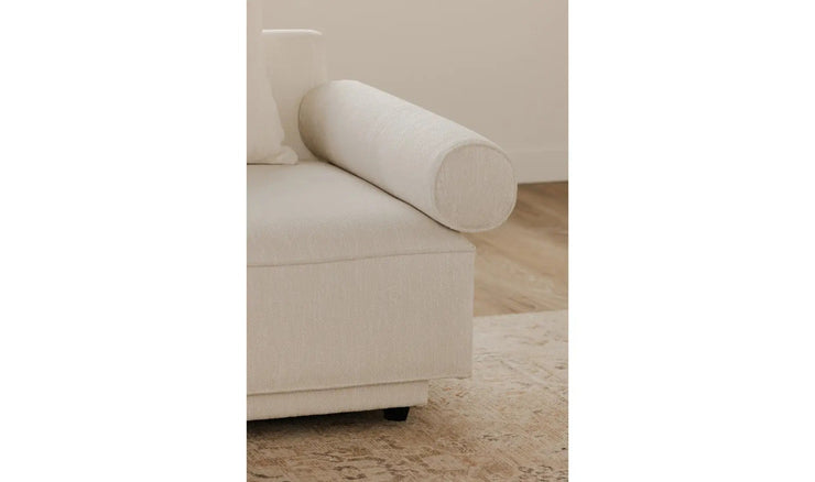 Moe's Home Collection Rosello White Left Arm Facing Chair
