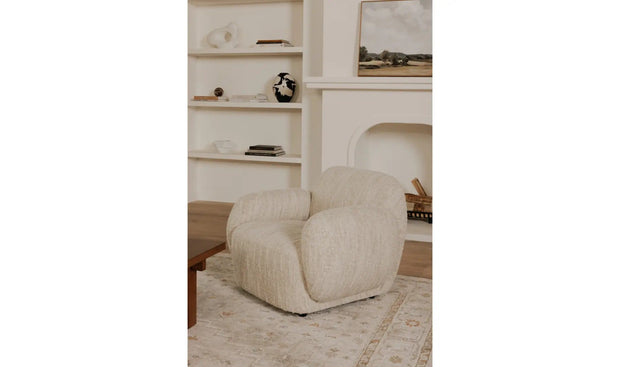 Moe's Home Collection Hazel Off White Lounge Chair