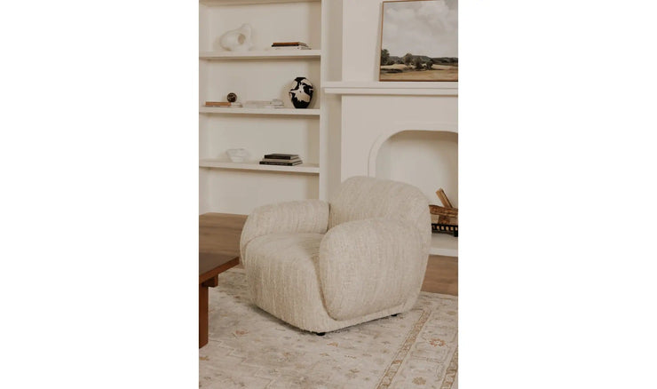 Moe's Home Collection Hazel Off White Lounge Chair