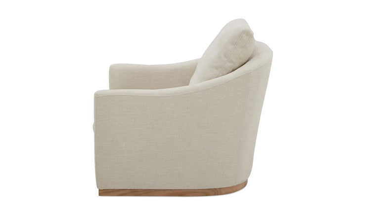 Moe's Home Collection Linden Soft Beige Swivel Chair