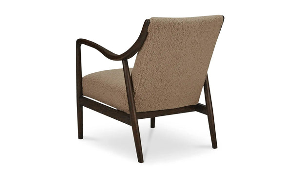 Moe's Home Collection Yates Beige Faux Shearling Accent Chair