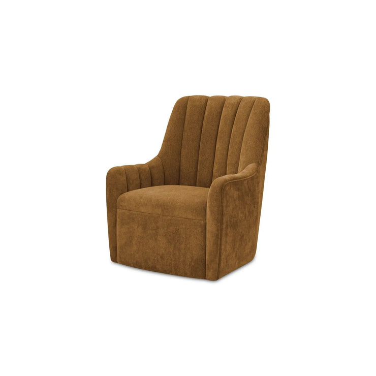Moe's Home Collection Bowie Ochre Brown Swivel Chair