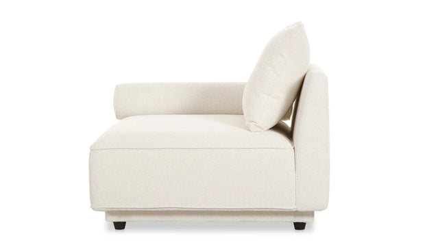 Moe's Home Collection Rosello White Left Arm Facing Chair