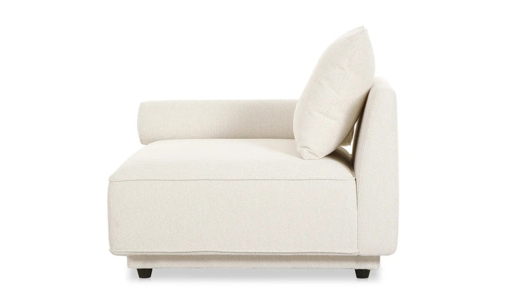 Moe's Home Collection Rosello White Left Arm Facing Chair