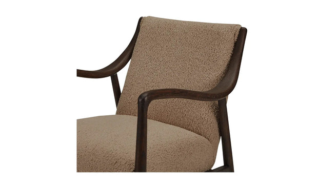 Moe's Home Collection Yates Beige Faux Shearling Accent Chair