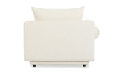 Moe's Home Collection Rosello White Left Arm Facing Chair