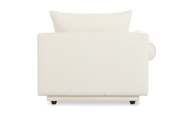 Moe's Home Collection Rosello White Left Arm Facing Chair